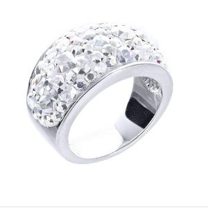 Swarovski Crystal Silver Ring